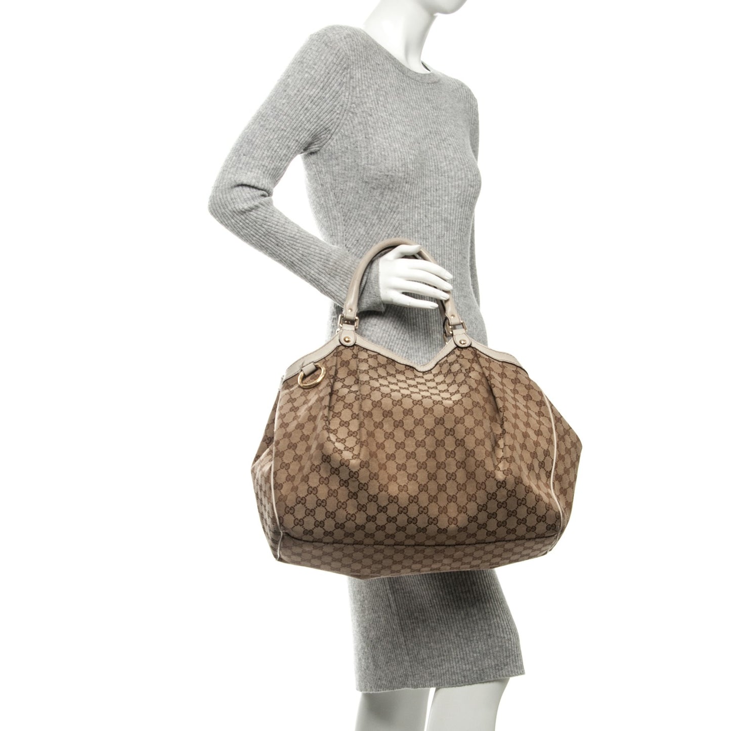 Monogram Large Sukey Tote Off White