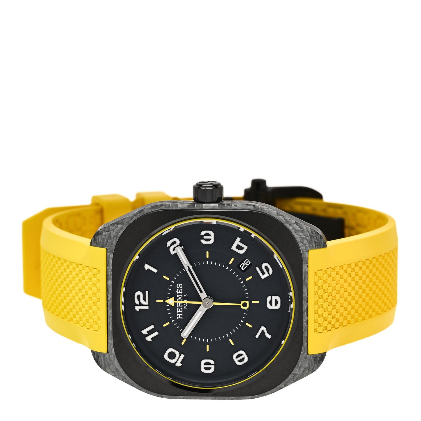 Glass Fiber Ceramic Rubber 39mm H08 Automatic Watch Yellow
