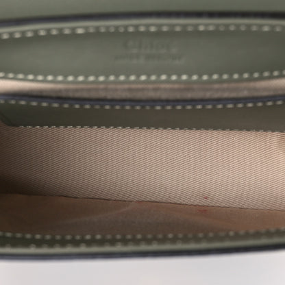 Chloe Calfskin Crocodile Embossed Mini C Double Carry Misty Forest 5 of 10