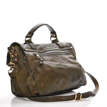Proenza Schouler Lambskin Medium PS1 Satchel Military 4 of 10