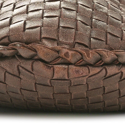 Bottega Veneta Metallic Nappa Intrecciato Medium Veneta Hobo Copper 11 of 11