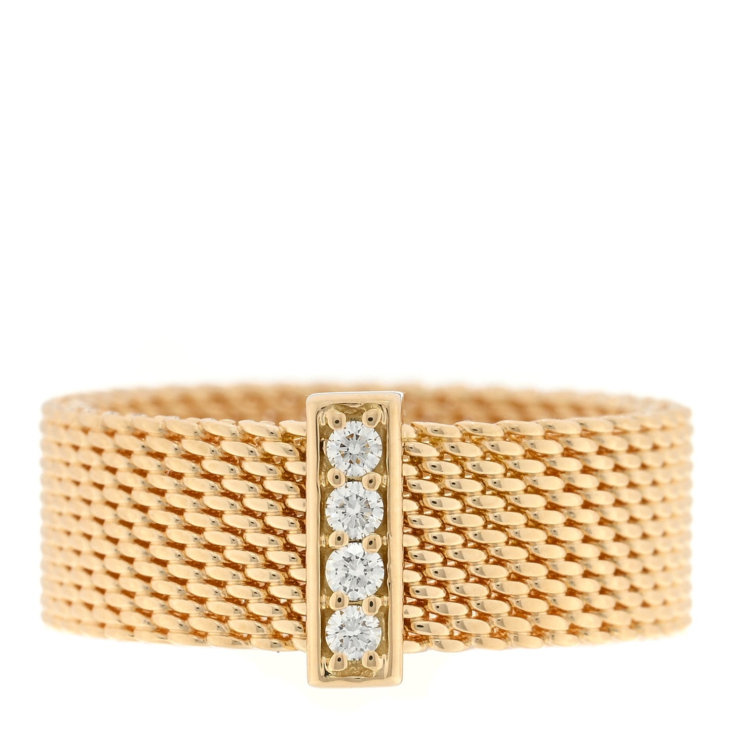 18K Yellow Gold Diamond Somerset Ring 50 5.25