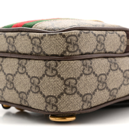 Gucci GG Supreme Monogram Web Mini Ophidia Messenger Brown 10 of 11
