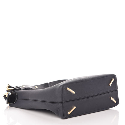 Loewe Calfskin V Bucket Bag Midnight Blue Black 4 of 9