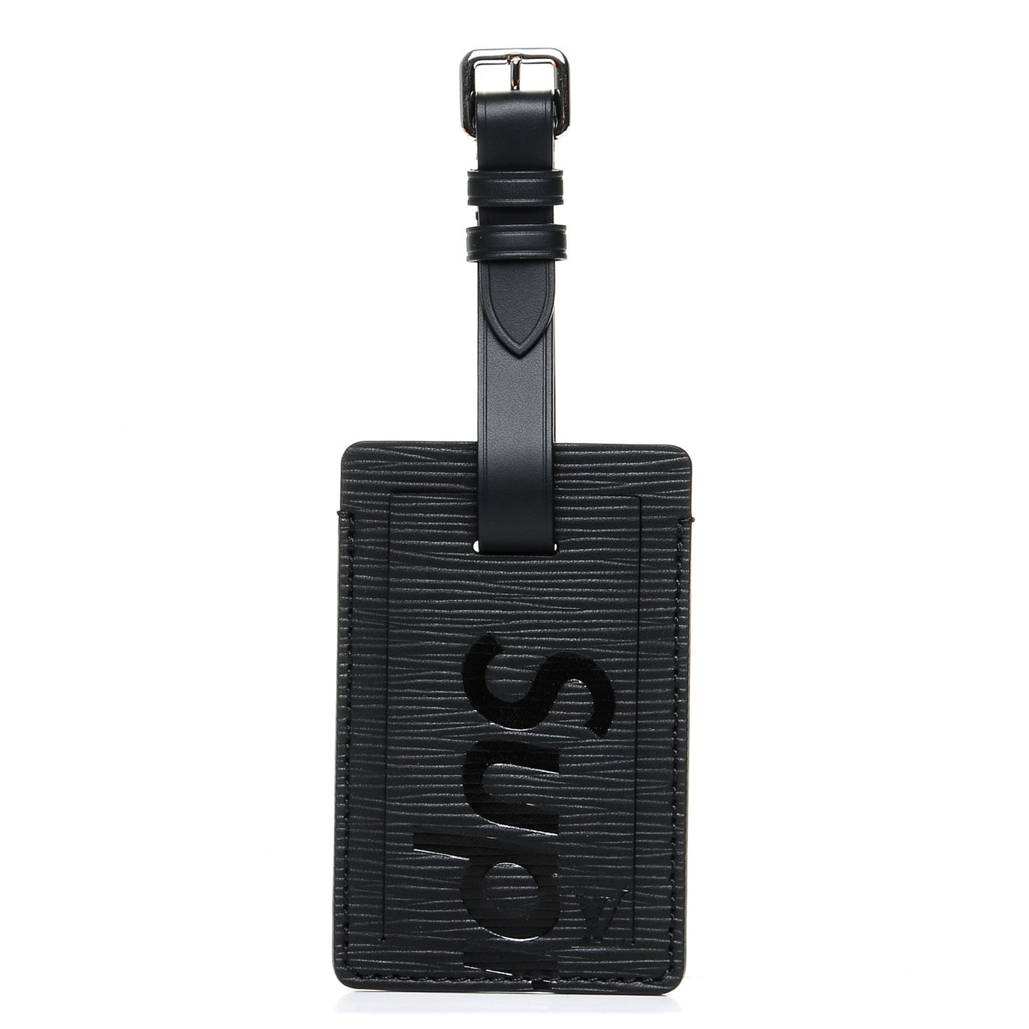 X SUPREME Epi Luggage Tag Black
