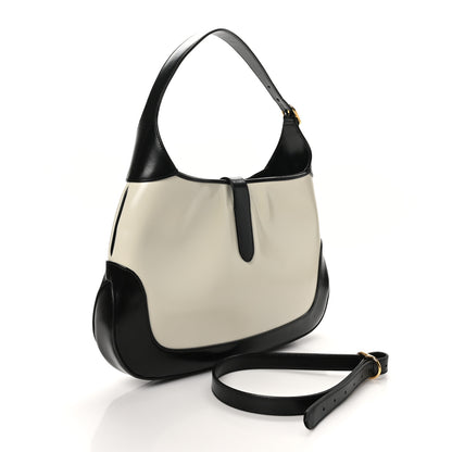 Gucci Boarded Dyana Lux Calfskin Bi-Color Medium Jackie 1961 Hobo Mystic White Black 3 of 10