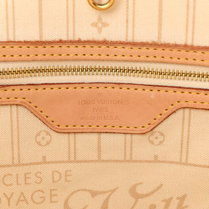 Louis Vuitton LOUIS VUITTON Damier Azur Neverfull MM 6 of 10