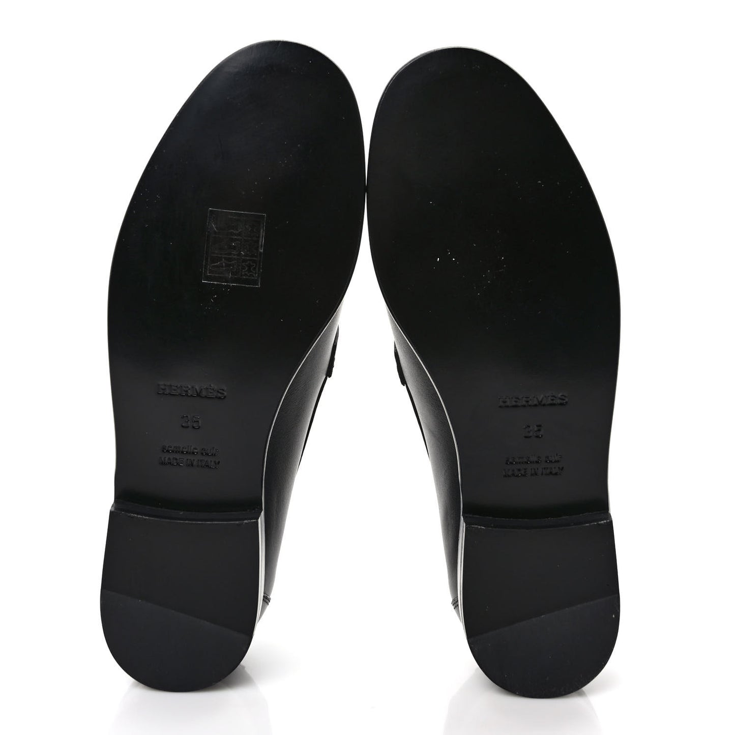 Calfskin Womens Destin Loafers 35 Black