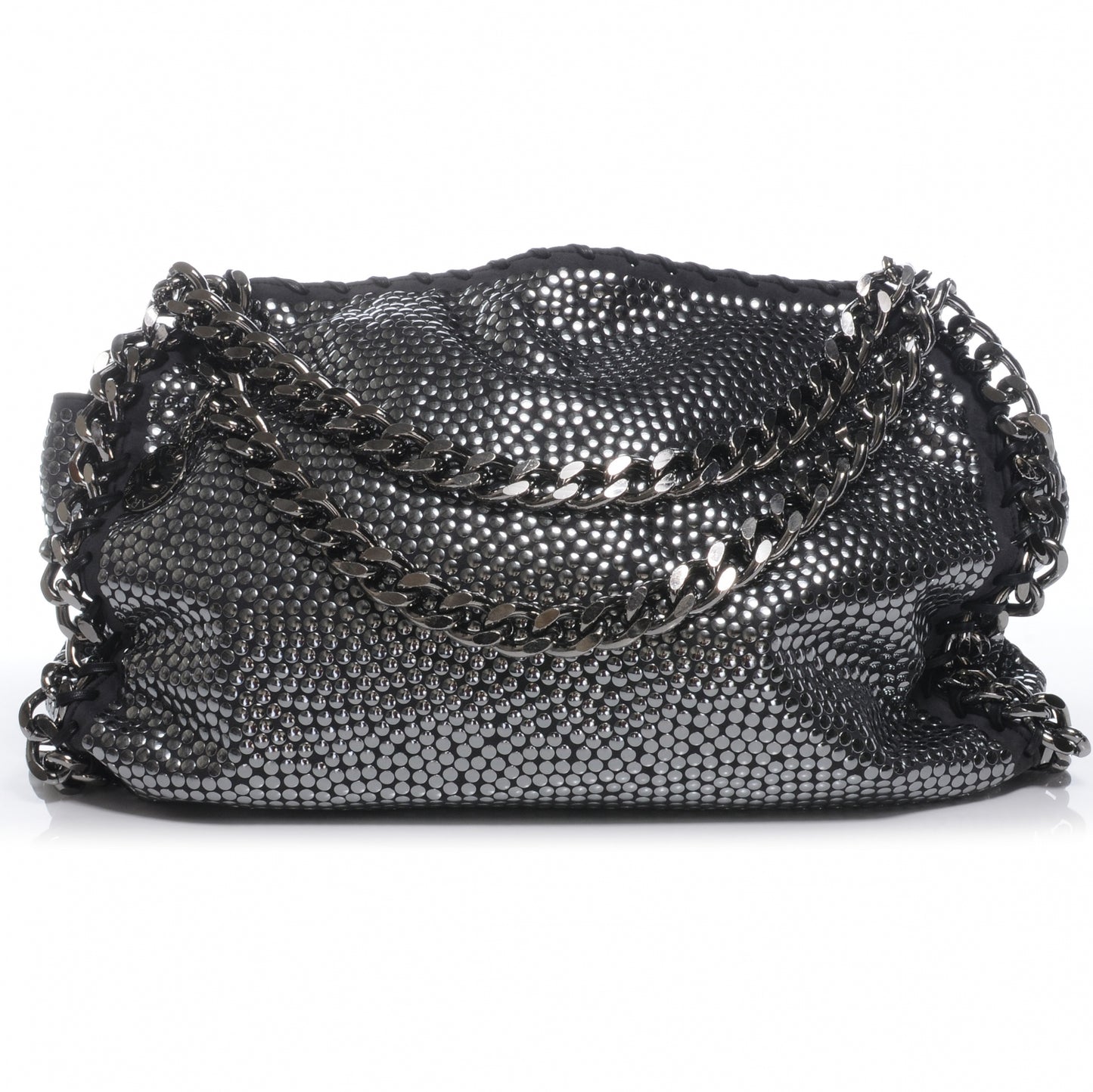 Falabella Studded Faux Suede Shopper Black