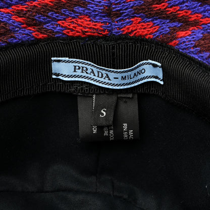 Prada Shetland Chevron Racing Logo Womens Bucket Hat S 8 of 8