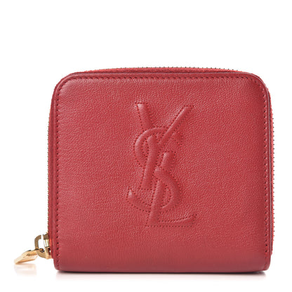 Saint Laurent Goatskin Belle de Jour French Wallet Rouge Orient 1 of 6
