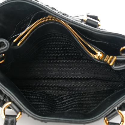 Prada Tessuto Nylon Gaufre Small Tote Black 6 of 16