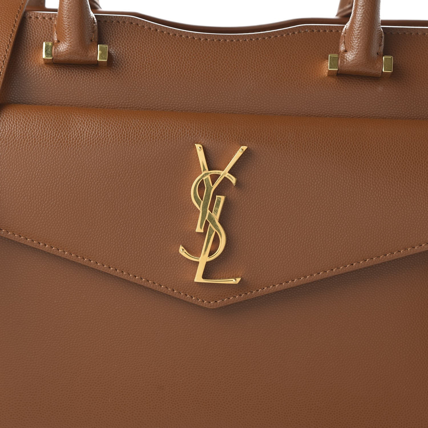 Saint Laurent Grain De Poudre Medium Uptown Tote Brick 17 of 20