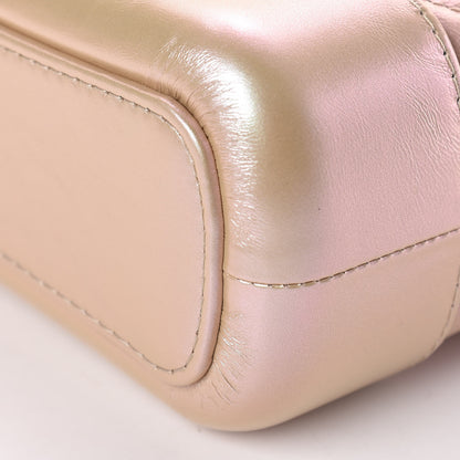 Chanel Iridescent Aged Calfskin Quilted Small Gabrielle Hobo Light Pink 10 of 10