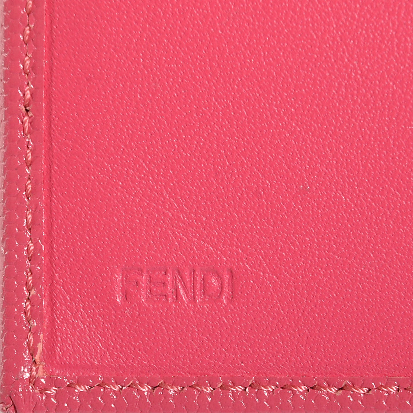 Textured Calfskin French Wallet Pink