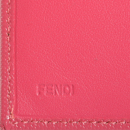 Fendi Textured Calfskin French Wallet Pink 8 of 9
