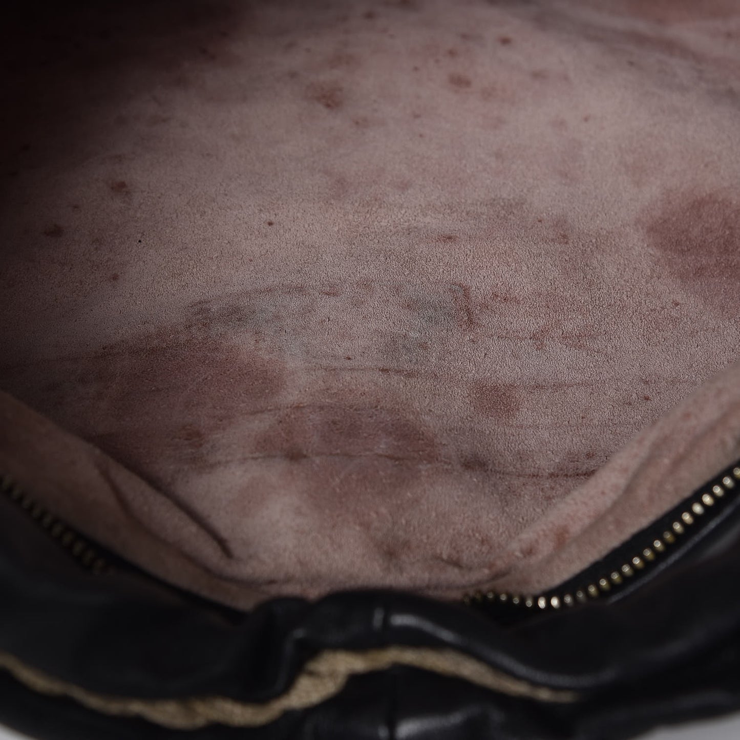 Nappa Intrecciato Flower Medium Veneta Hobo Black