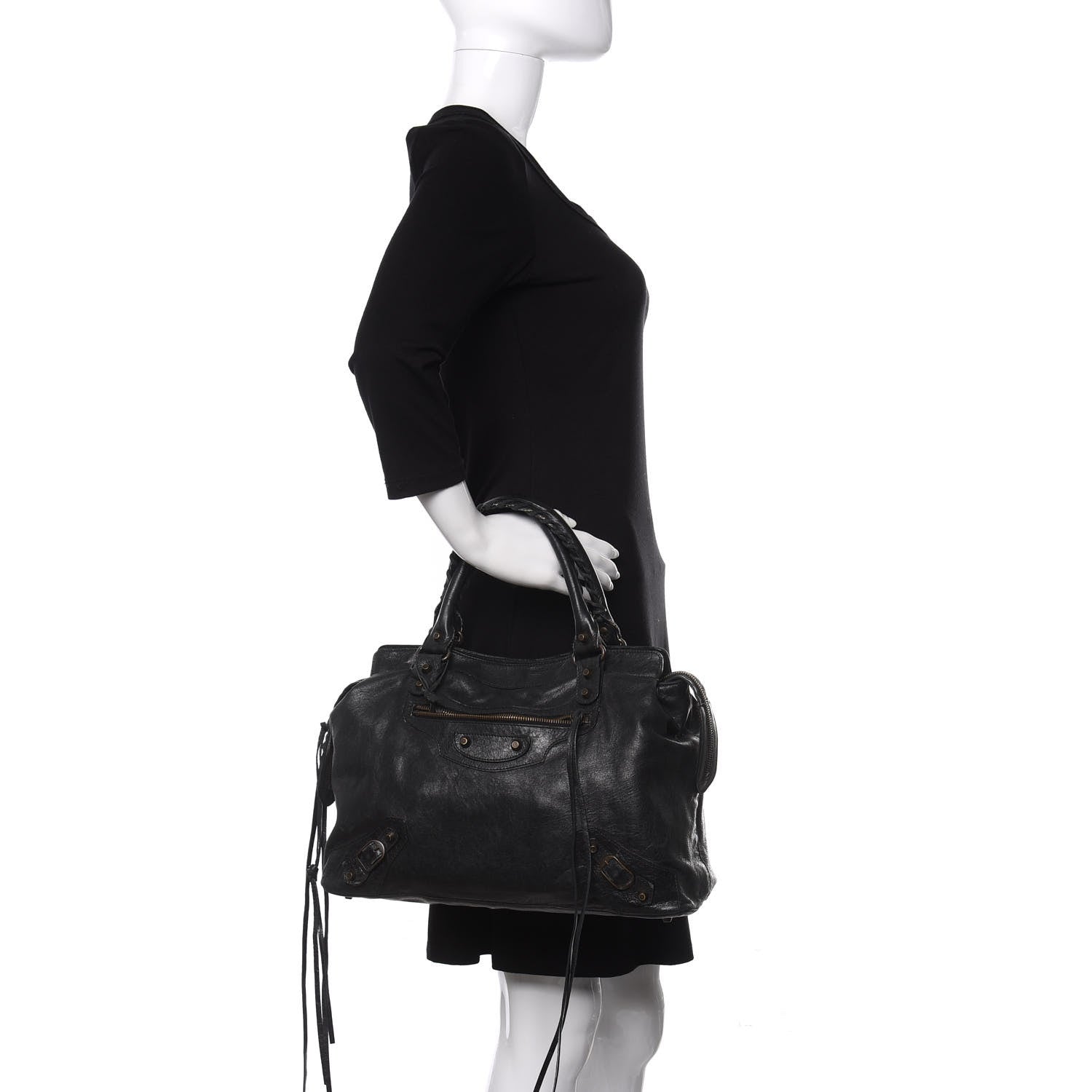 Balenciaga Agneau Classic Hardware Step Black 2 of 10