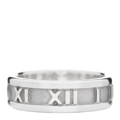 Tiffany Sterling Silver Atlas Ring 54 7 1 of 4