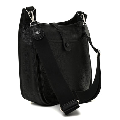 Hermes Taurillon Clemence Evelyne III PM Black 3 of 18