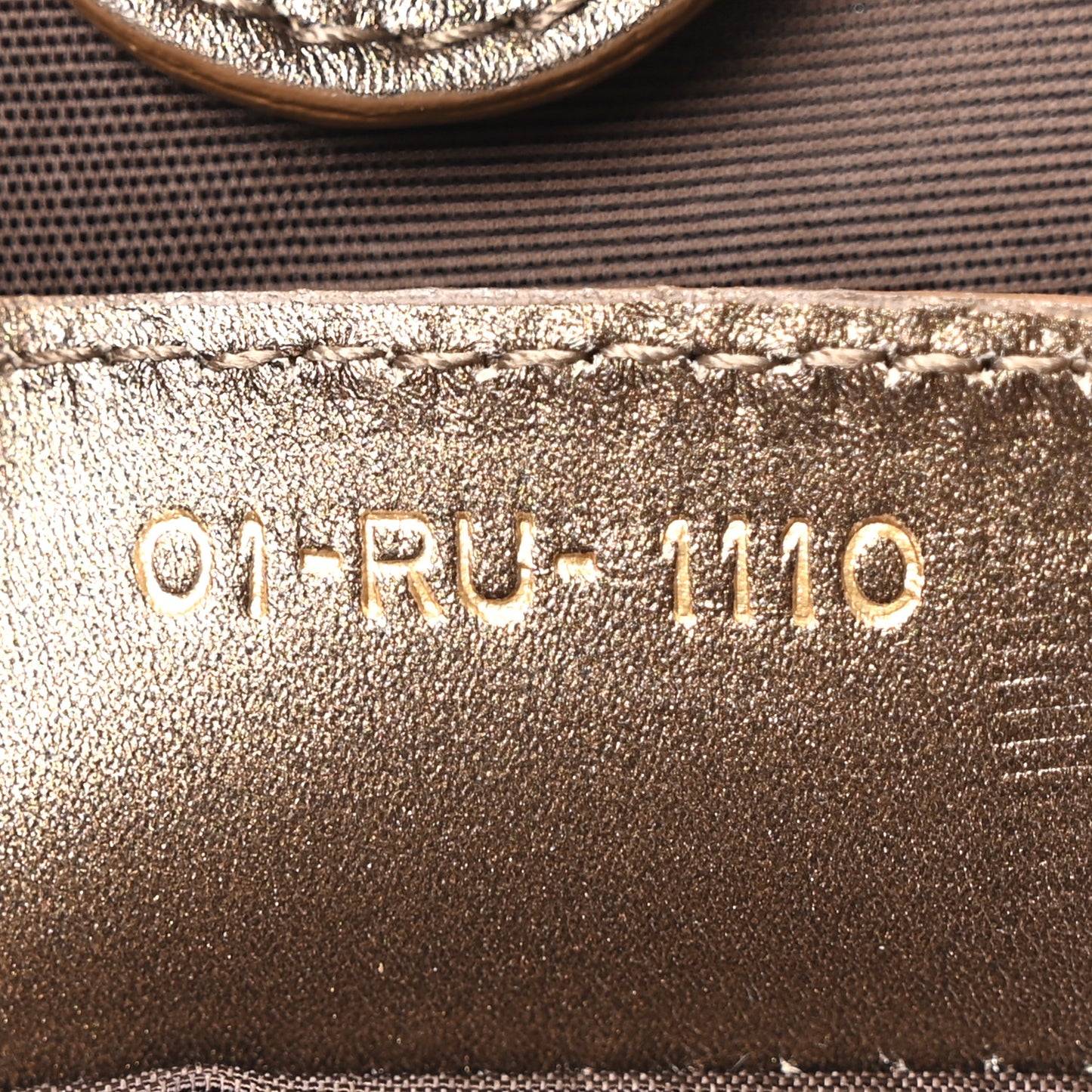Coated Canvas Cannage Small Panarea Tote Bronze