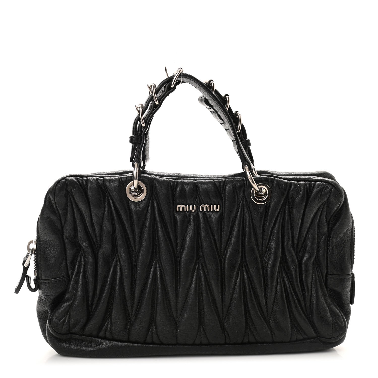 Miu Miu Nappa Matelasse Tote Black 1 of 11