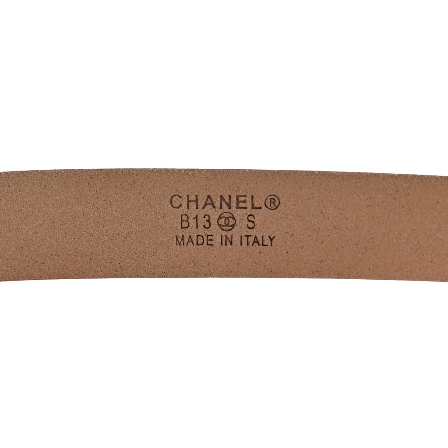 Patent Calfskin CC Logo Skinny Belt 75/30 Pink