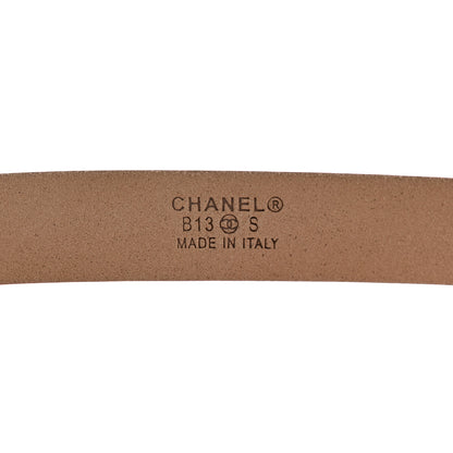 Chanel Patent Calfskin CC Logo Skinny Belt 75/30 Pink 5 of 9