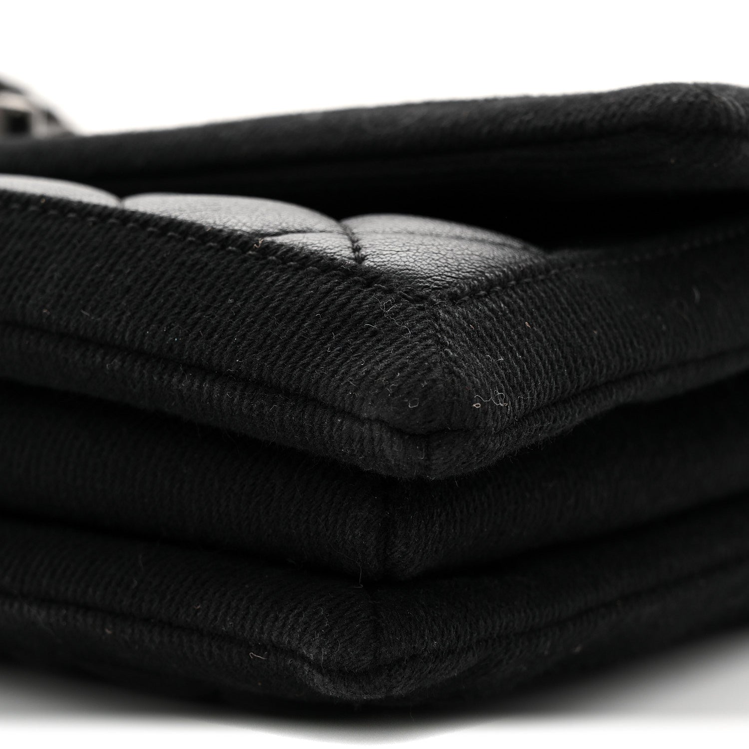 Chanel Lambskin Grosgrain Quilted Flap Black 10 of 11