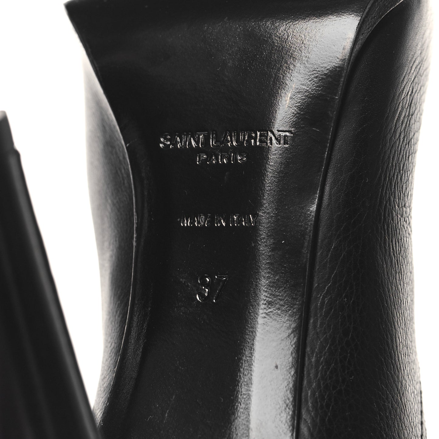 Grained Calfskin Diane 100 Boots 37 Black