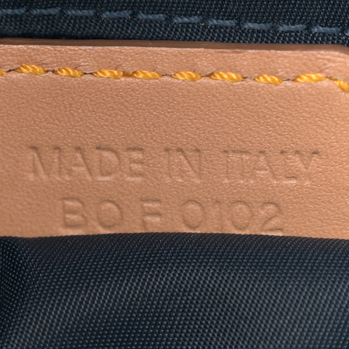 Denim Calfskin Saddle Bag Blue