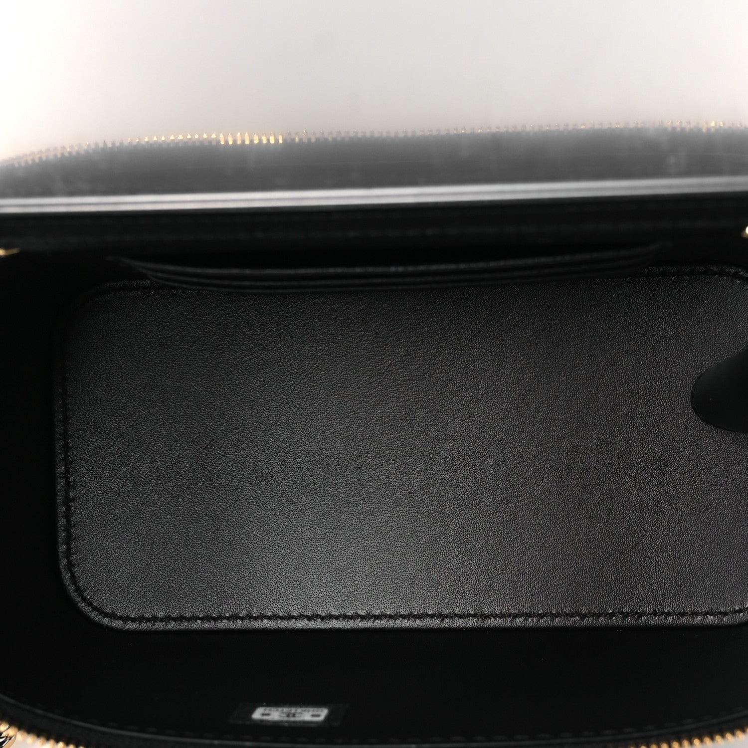 Chanel Calfskin Crocodile Embossed Crococo Small Top Handle Vanity Case With Chain Black 5 of 14