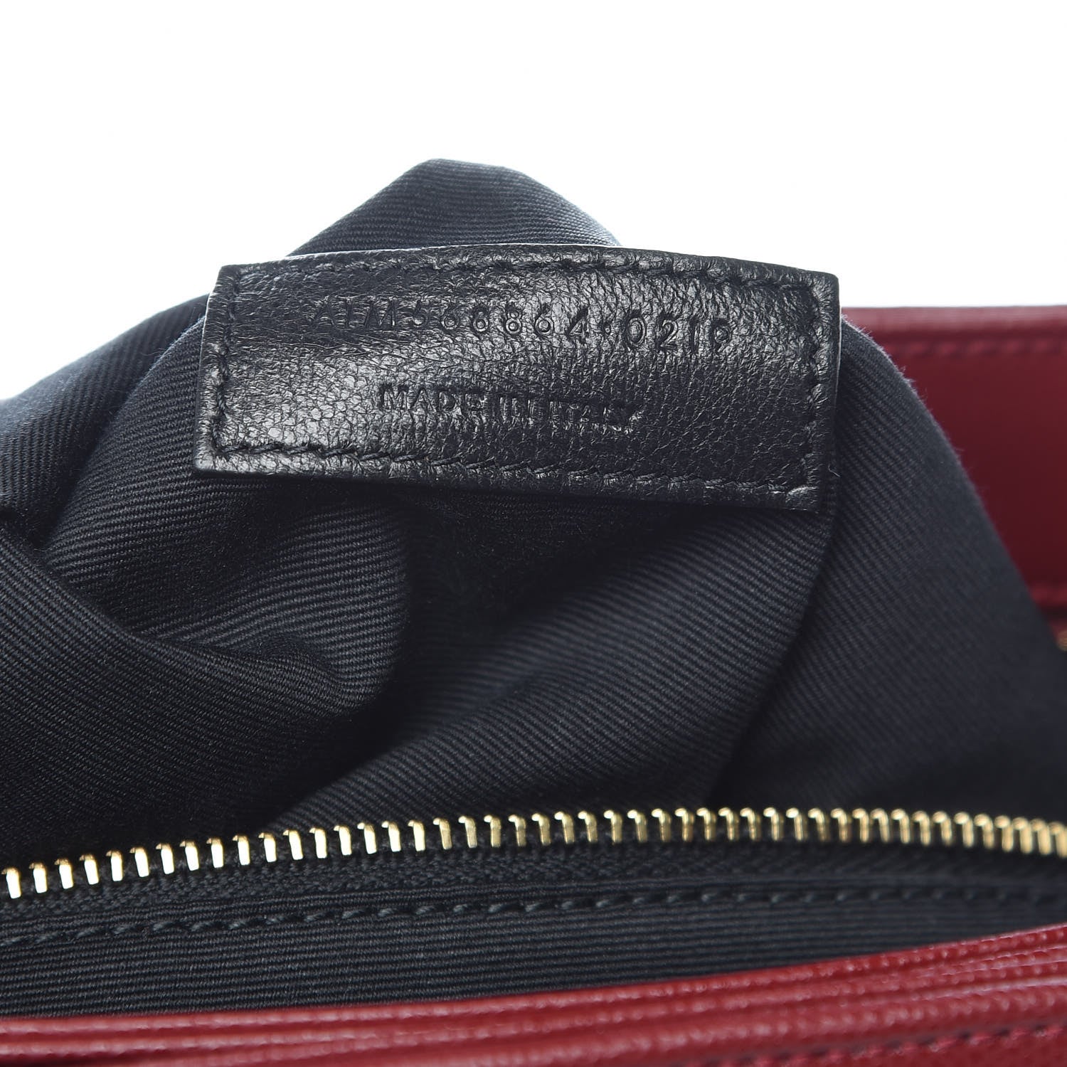 Saint Laurent Grain de Poudre Matelasse Chevron Medium Tribeca Shopping Bag Garnet 7 of 10
