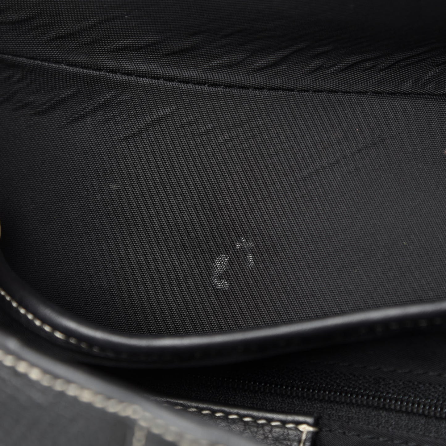 Calfskin Double Saddle Bag Black