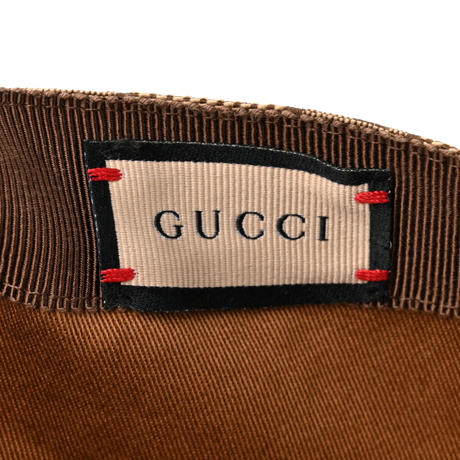 Gucci Monogram Textured Dollar Calfskin Zeno Baseball Hat S Beige 9 of 11
