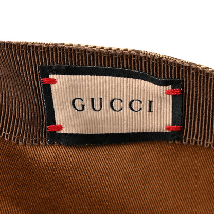 Gucci Monogram Textured Dollar Calfskin Zeno Baseball Hat S Beige 9 of 11