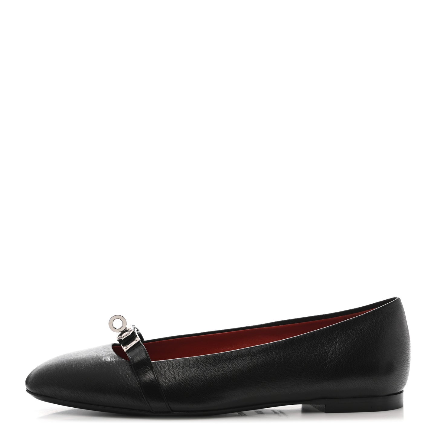Goatskin Bilbao Ballerina Flats 36.5 Black