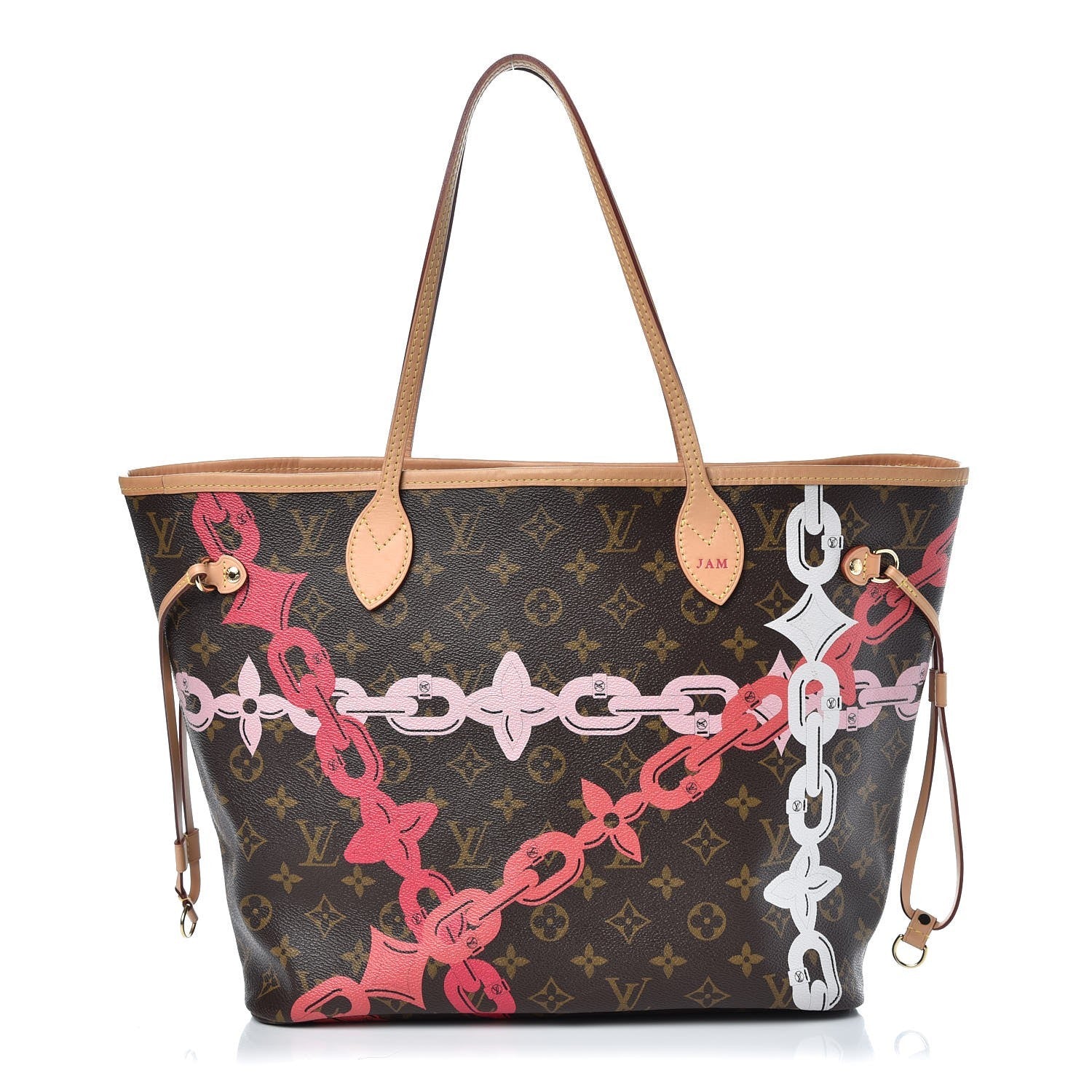 Louis Vuitton Monogram Bay Neverfull MM Rose Ballerine Poppy 3 of 10