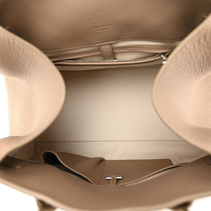 The Row Matte Grained Calfskin Soft Margaux 15 Dark Taupe 5 of 9