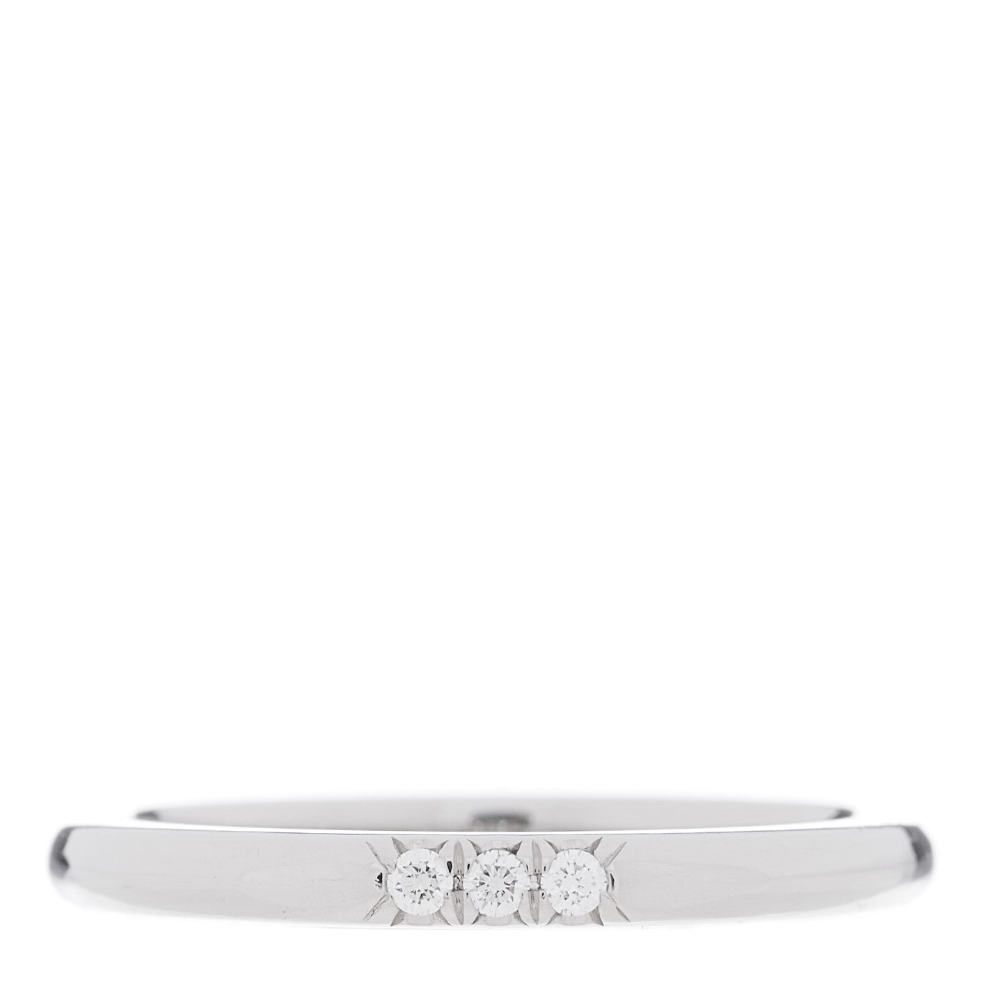 Tiffany Platinum Diamond 2mm Classic Wedding Band Ring 48 4.5 1 of 4