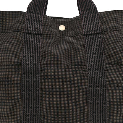 Hermes Canvas Herline MM Tote Grey 7 of 12