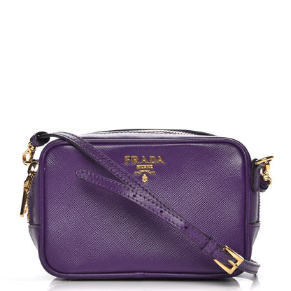 Prada Saffiano Mini Camera Crossbody Viola 1 of 8
