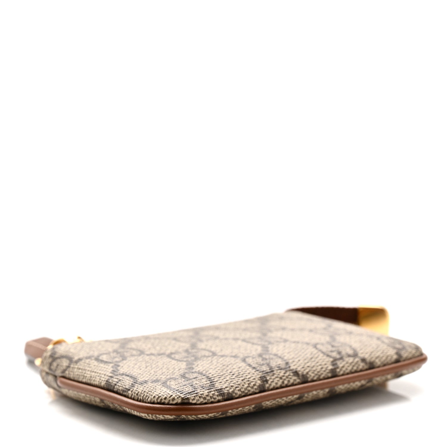 Gucci GG Supreme Monogram Key Case Beige Ebony Cuir 4 of 7