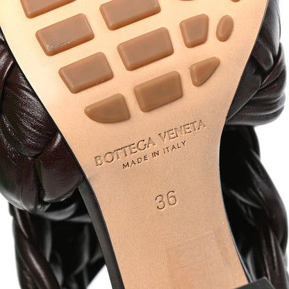 Bottega Veneta Shiny Nappa Intrecciato The Board Sandals 36 Chocolate 6 of 8
