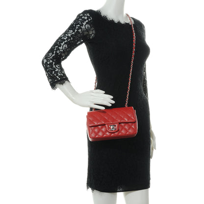 Chanel Caviar Quilted Mini Flap Red 2 of 9