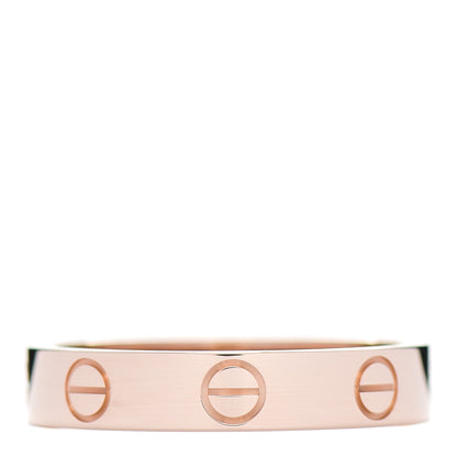 Cartier 18K Pink Gold 3.5mm LOVE Wedding Band Ring 51 5.75 3 of 5