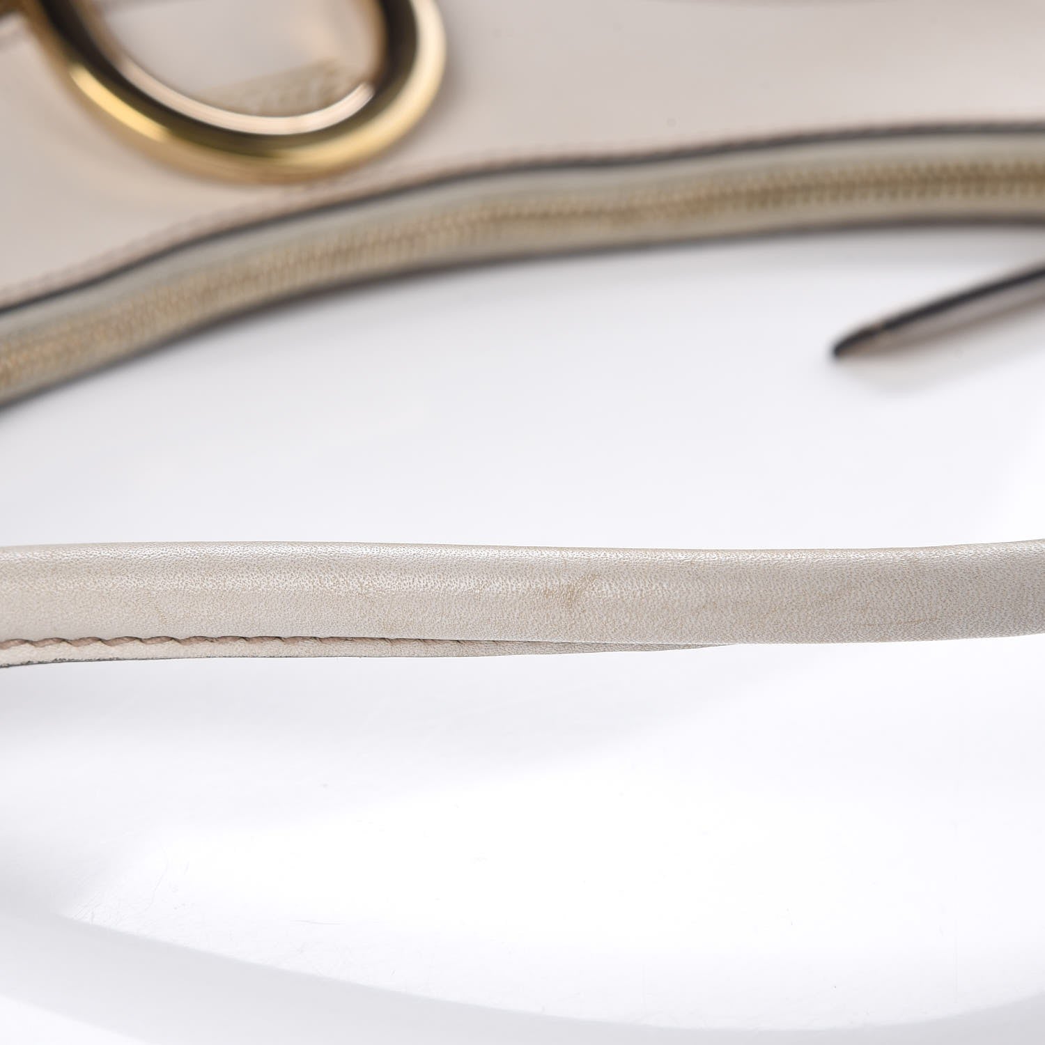 Gucci Monogram Large D Gold Ring Hobo Off White 16 of 20