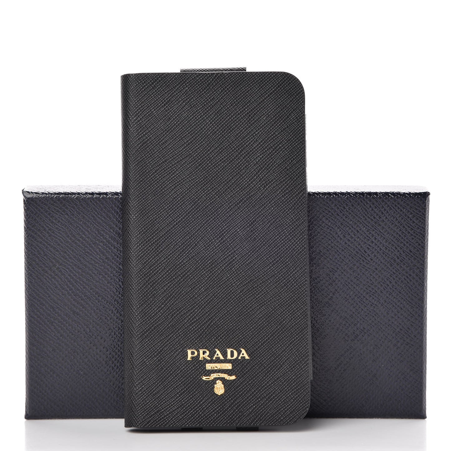 Saffiano Metal iPhone 7 Plus Case Black