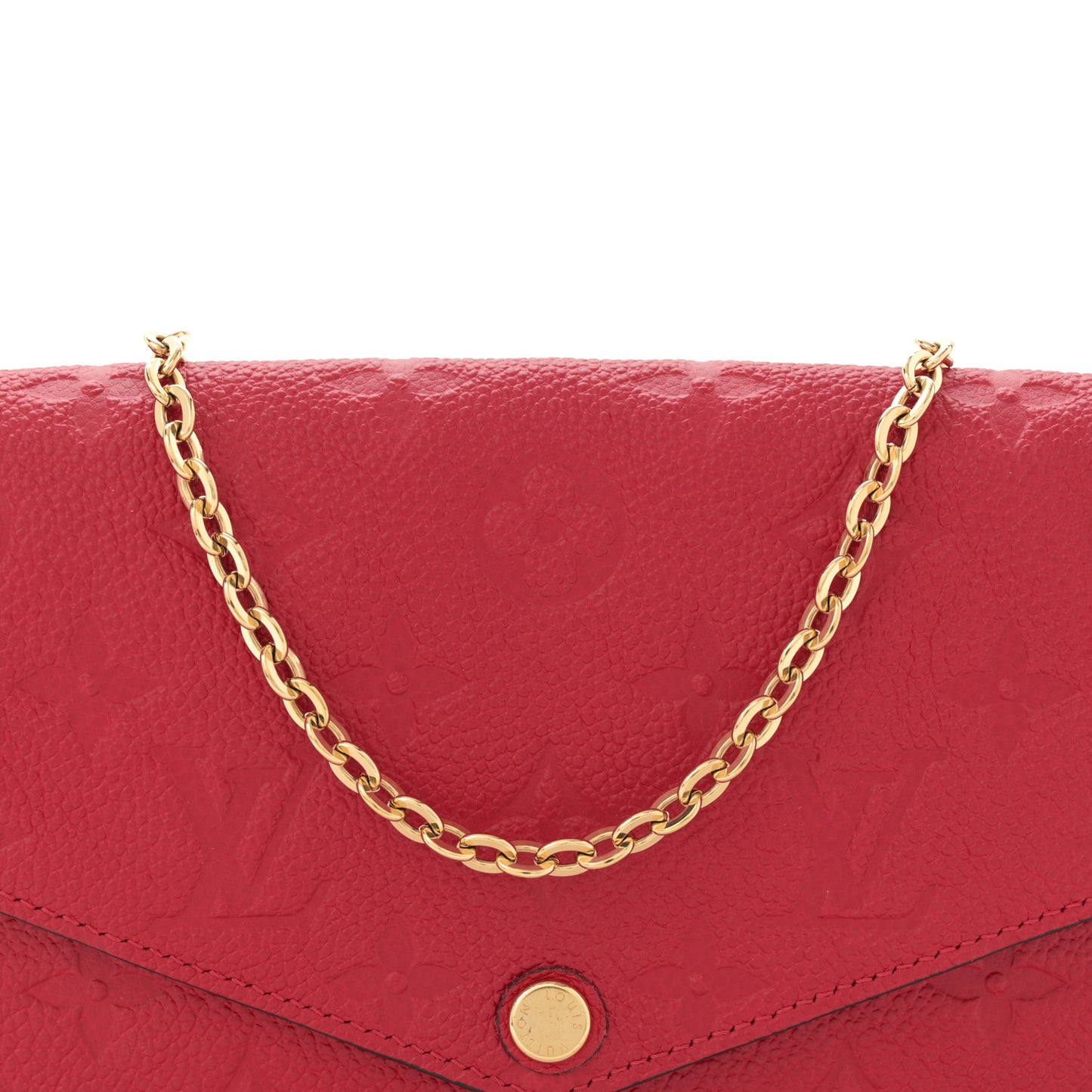 Empreinte Pochette Felicie Chain Wallet Scarlet