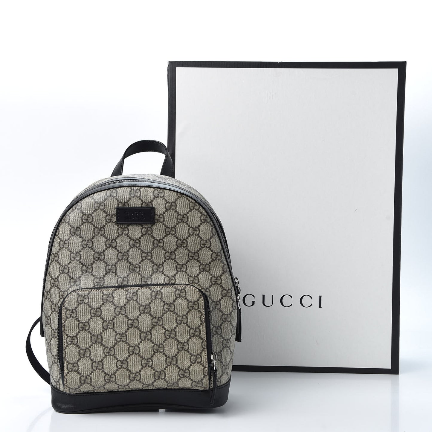 GG Supreme Monogram Small Eden Day Backpack Black